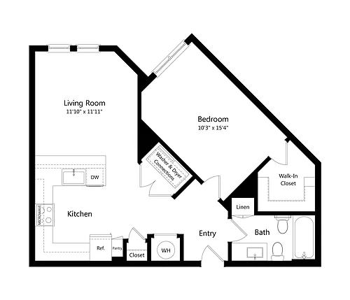 Floor plan A2 50% AMI