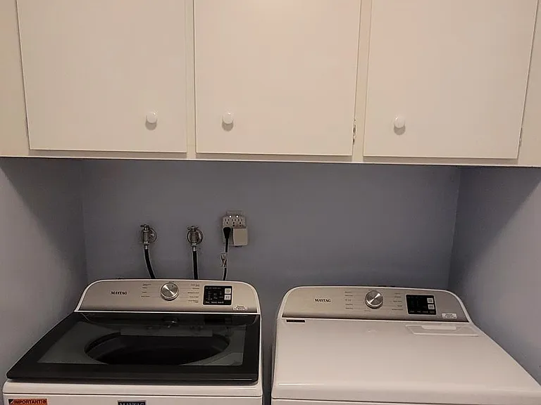 Brand-new washer and dryer included.