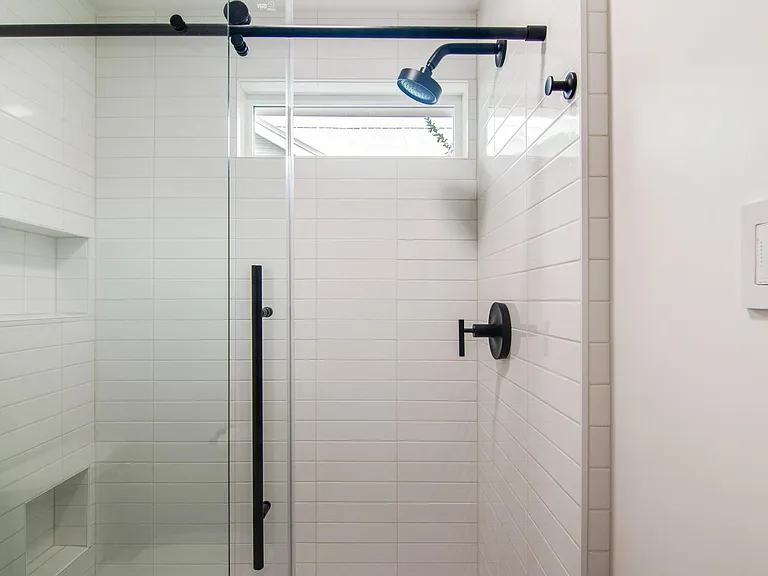Master Bathroom. Completely remodeled shower and toilet area.