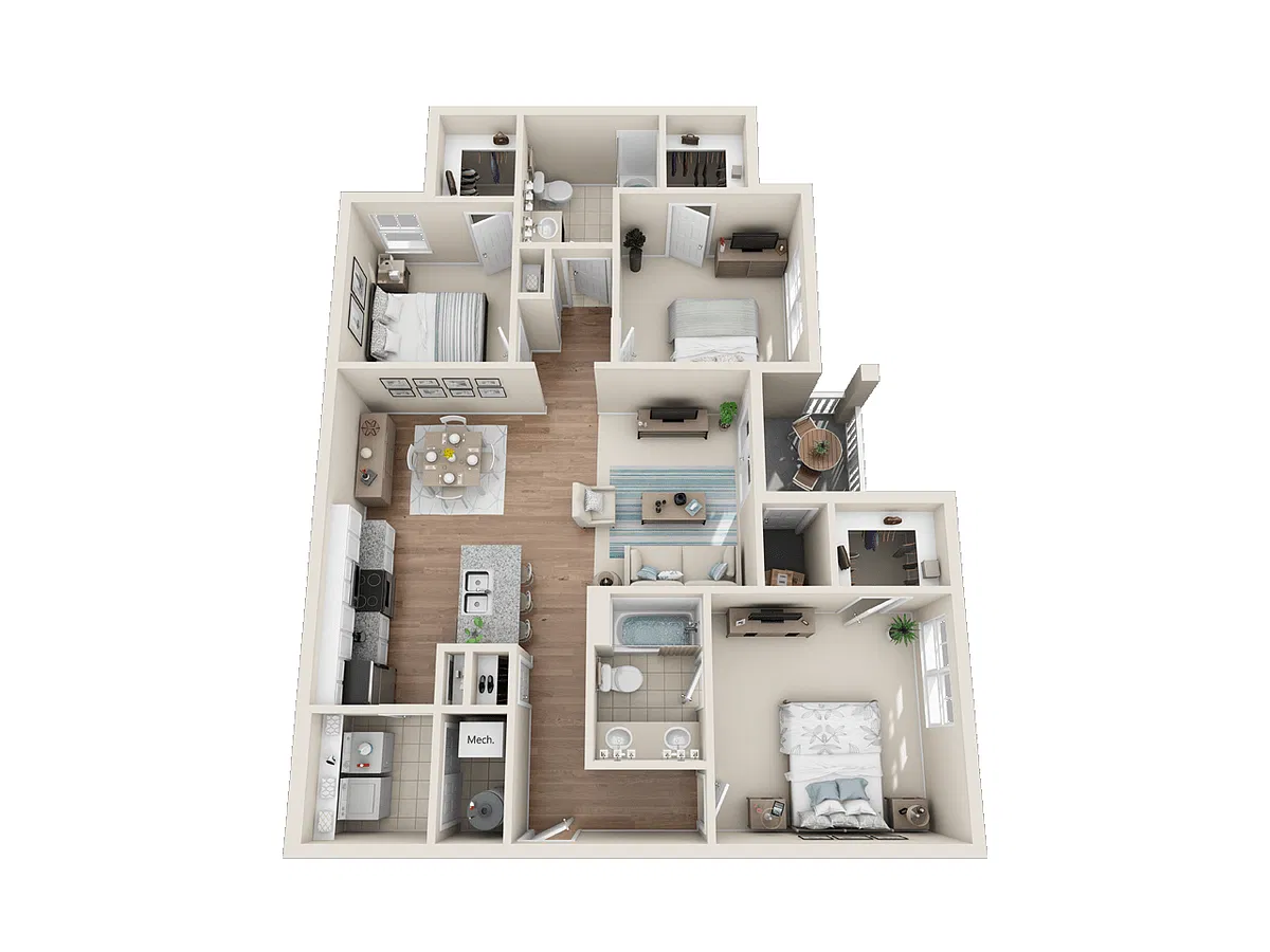 Floor plan 3 Bedroom