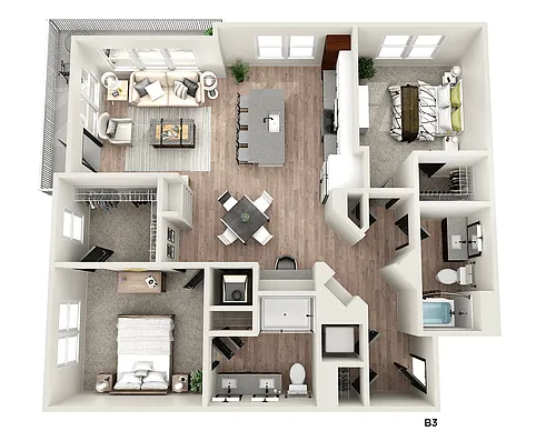 Floor plan B3