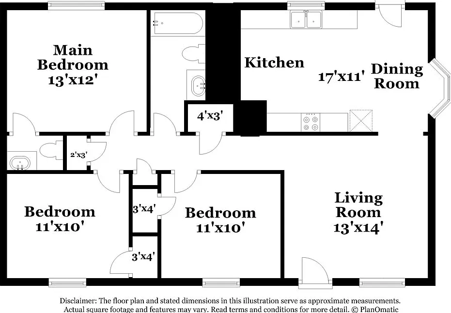 3 bed, 1.0 bath, 912 sqft, $1,595 — Photo 2