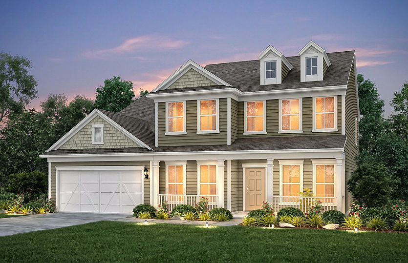 Riverton Exterior 54 features siding, shakes and covered front porch