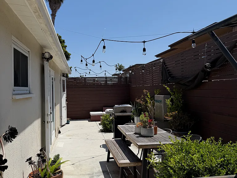 Outside patio, backdoor