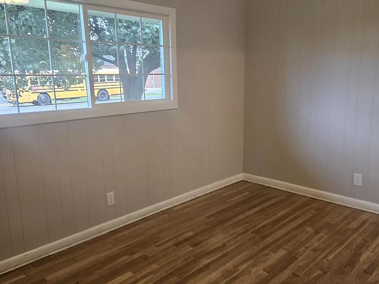 Front bedroom large sliding window