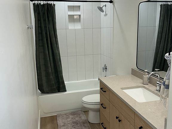 large bathroom with linen closet