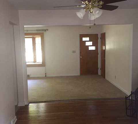 Dining room into living room