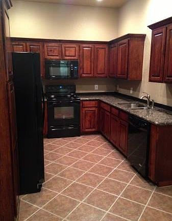 Kitchen with granite countertops