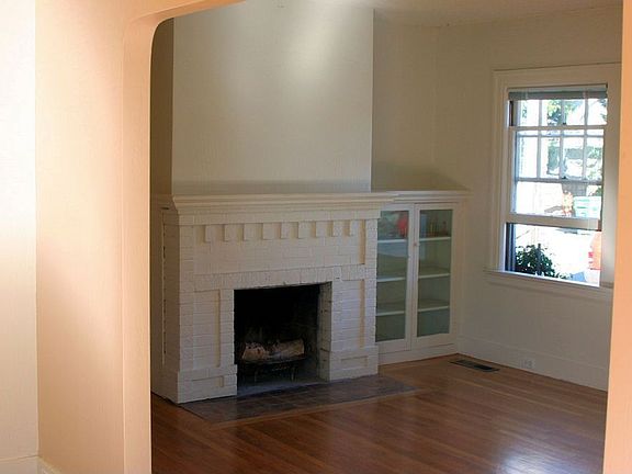 Living room fireplace
