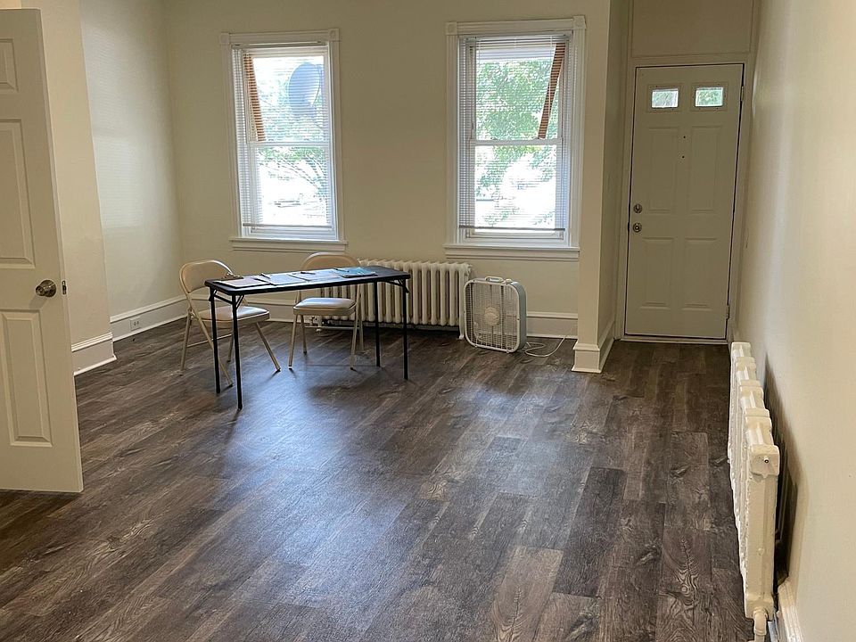 Family room with half bath.