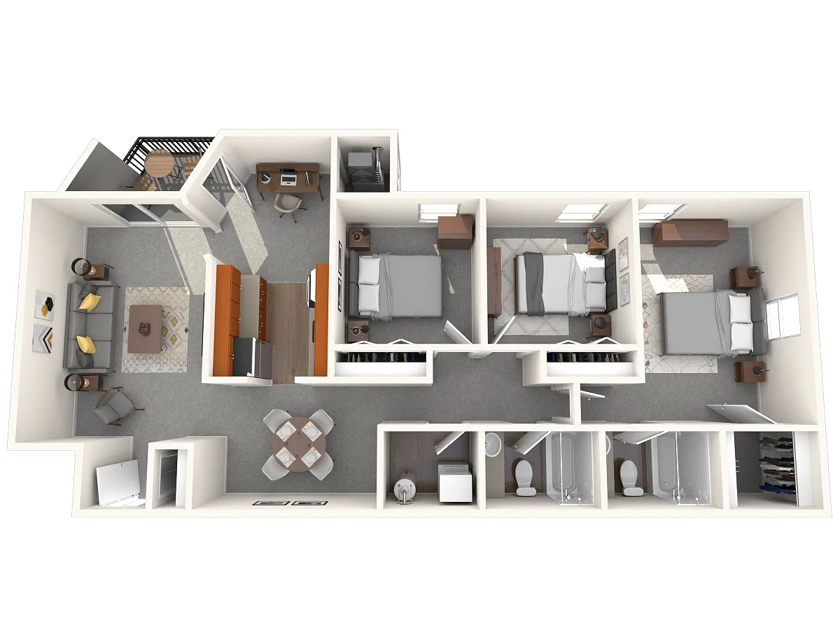Floor plan 3 Bedroom