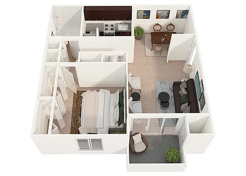 Floor plan One Bedroom