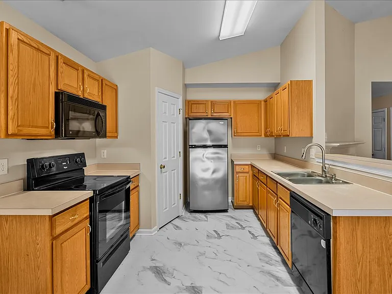 Kitchen with walk in pantry