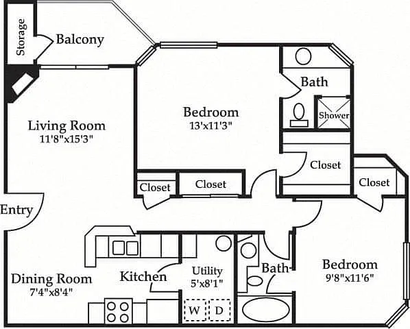 Floor plan 2B Renovation 2