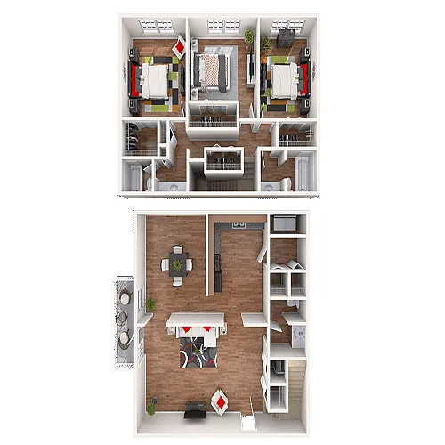 Floor plan The Plantation Townhome