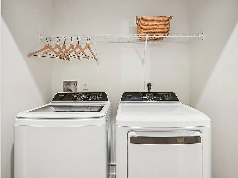 Laundry Room with Full-size Washer and Dryer