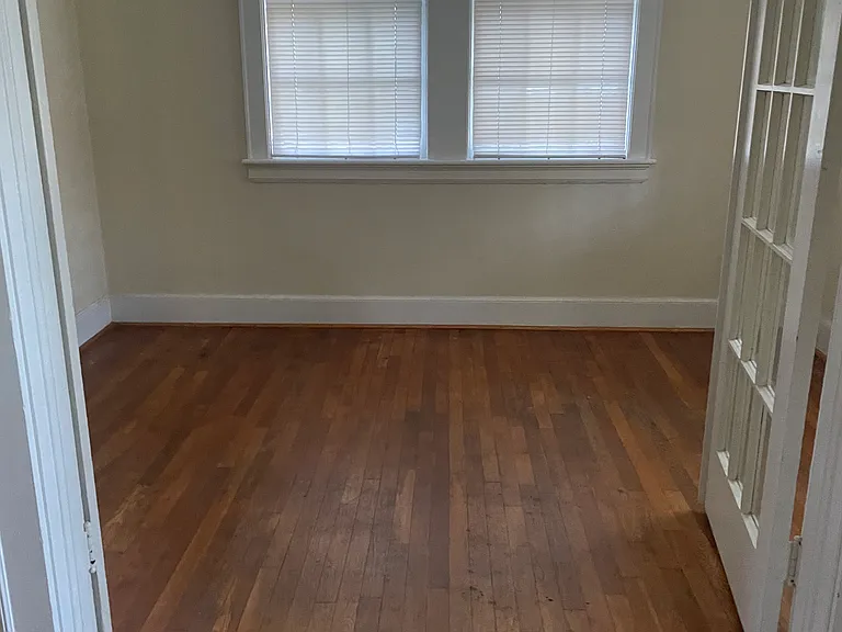 Dining room with double french doors