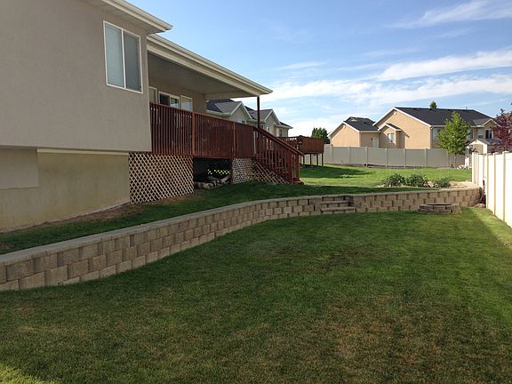 Back yard fenced