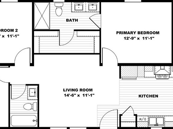 Floor Plan of Redwood Plan