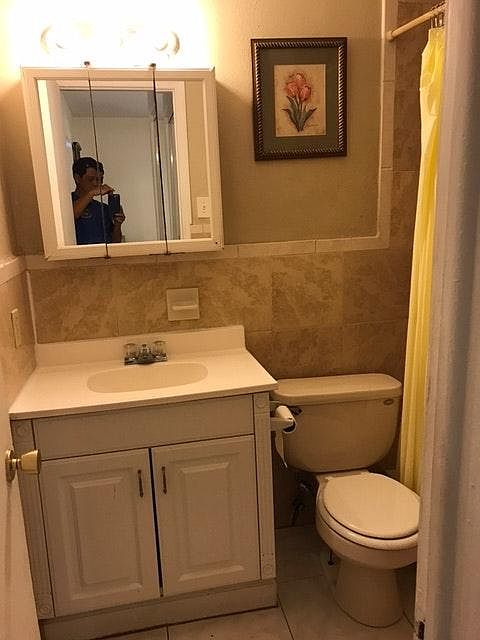 Bathroom front view