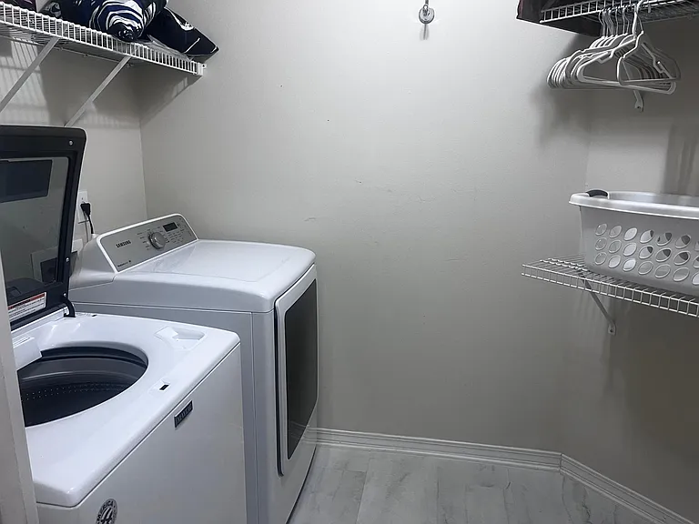 Washer and dryer included