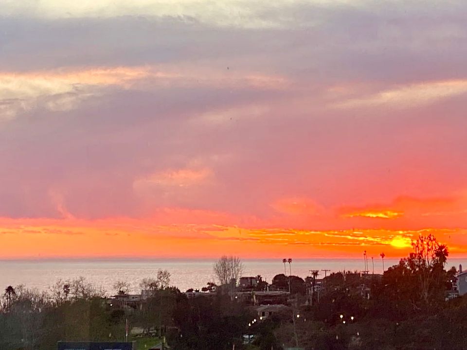 Every evening view from your living room, primary, and patio.