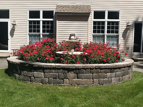 Backyard Fountain/Rose Grdn