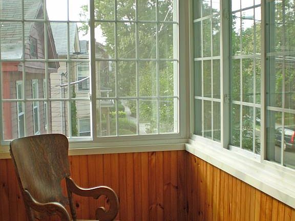 Private porch off of bedroom, includes rocking chair