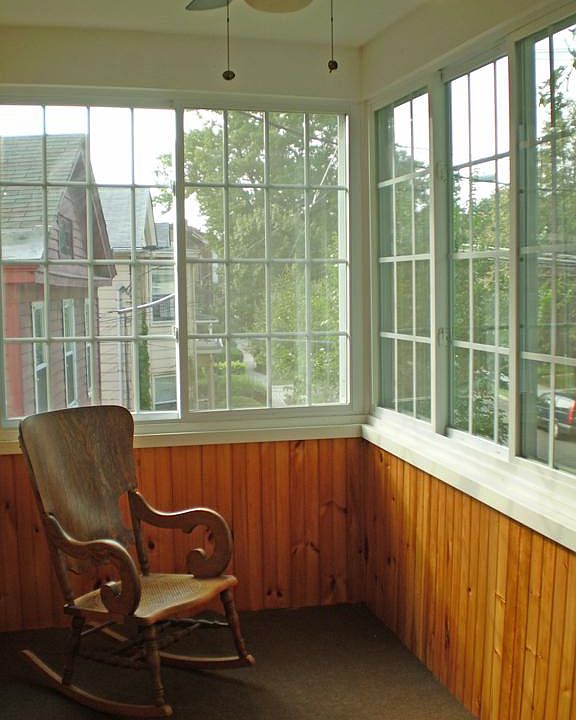 Private porch off of bedroom, includes rocking chair