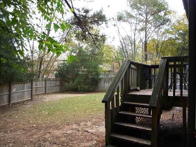 Fenced Back Yard and Deck