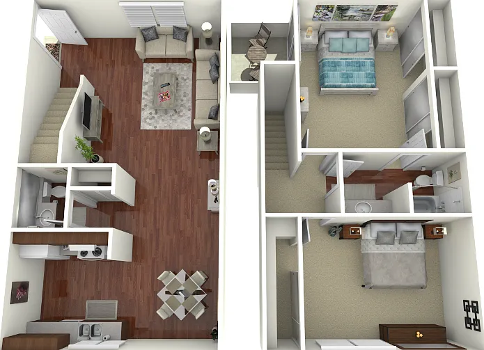 Plan F Floorplan Diagram