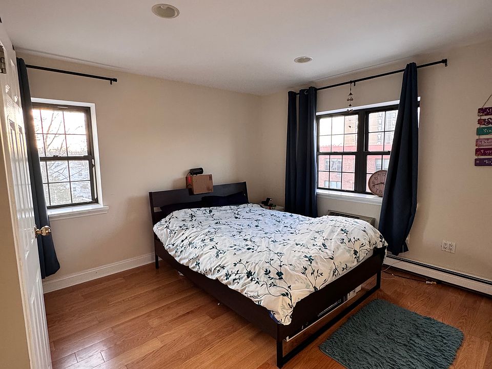 Bedroom with attached full bathroom.