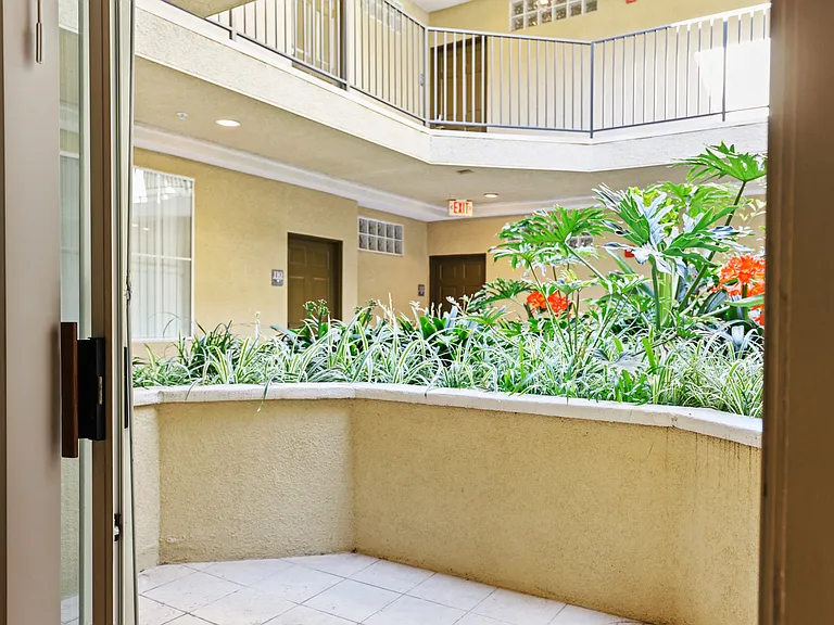 Courtyard Facing Apartment Patio