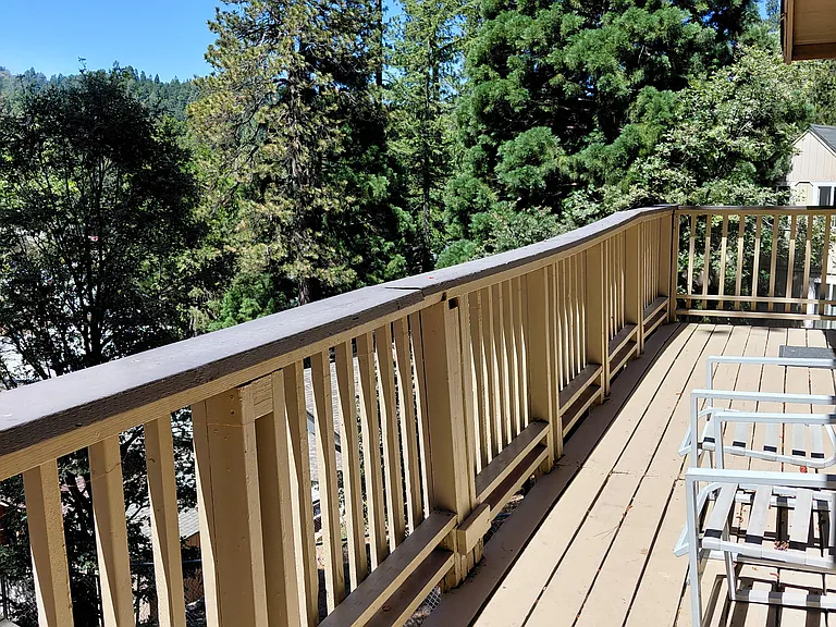 Private deck perfect for morning coffee or evening relaxation.