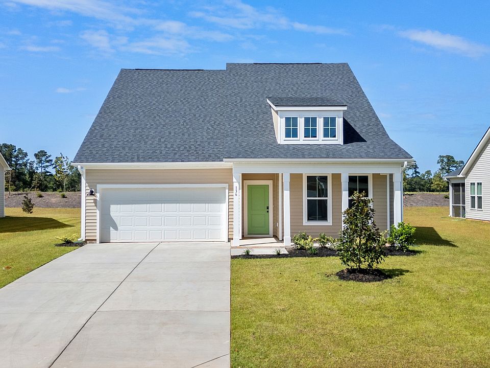 Chelsea Elevation 4 at Chestnut Farms in Longs, SC with front porch and upper-level window detail