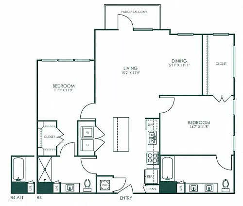 Floor plan B4