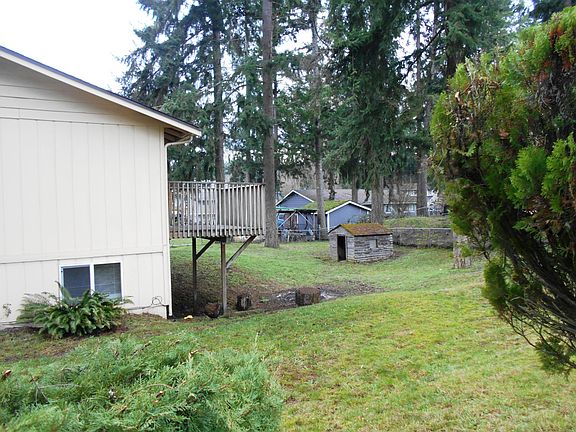 Fully fenced backyard