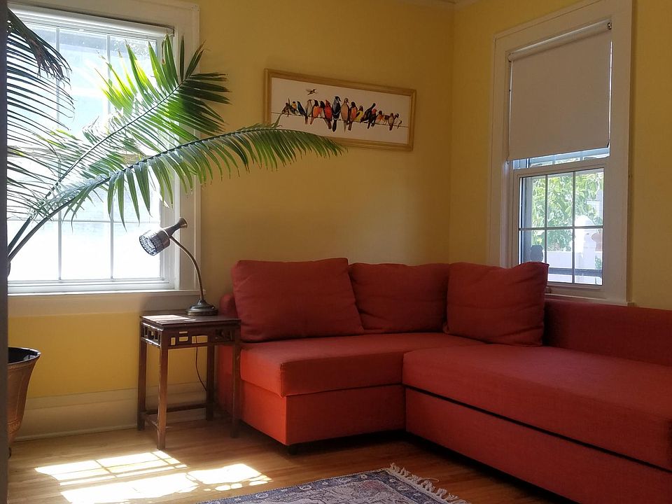 Sunny main floor bedroom (10x10ft) can be used as office or TV room.