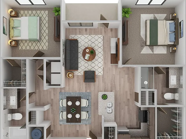 2 Bedroom | 2 Bath | 1105 SF 2 Bedroom | 2 Bath | 1105 SF