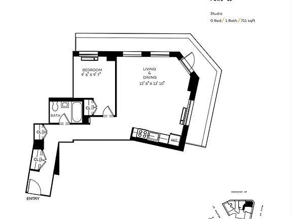 2nd image of 63 Wall St APT 3005