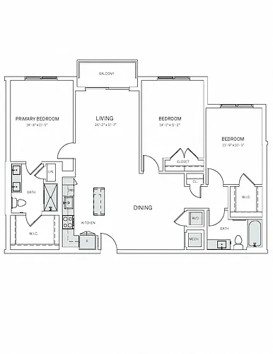 Floor plan C02W
