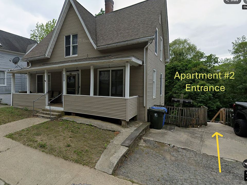 Apartment is down the stairs in the back of the house.