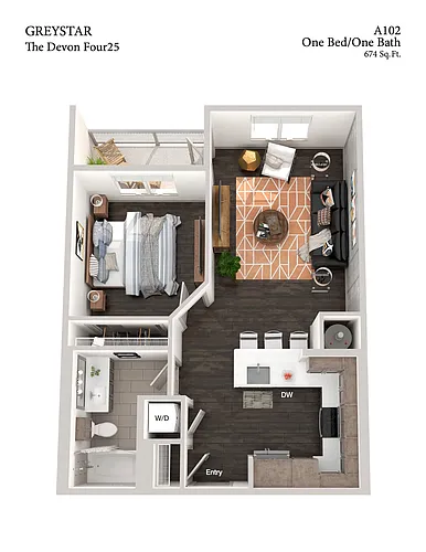 Floor plan A102