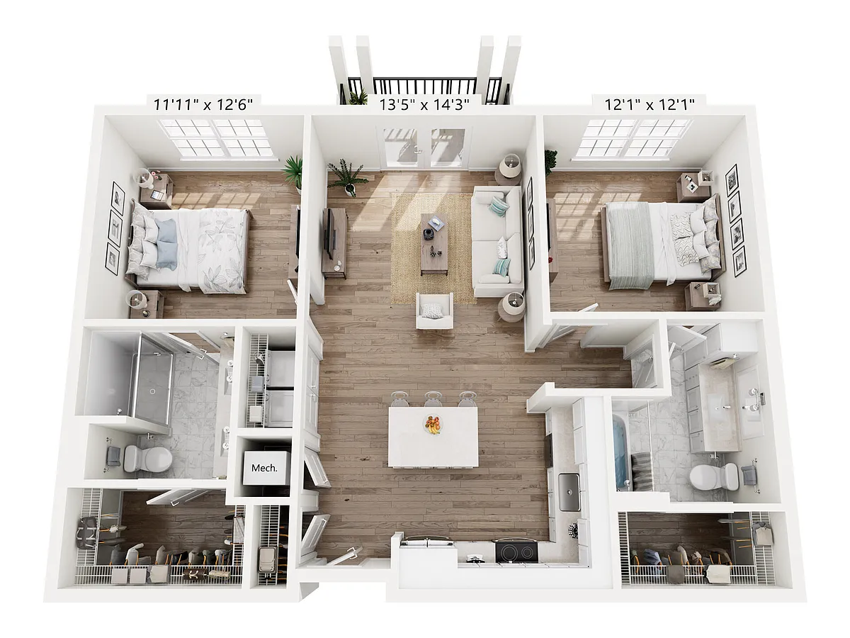 Floor plan B1