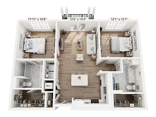 Floor plan B1