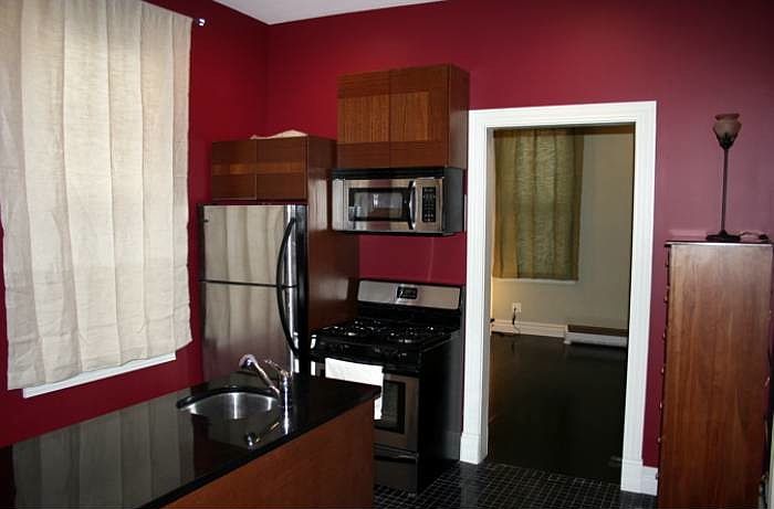 Kitchen with built in microwave, and dishwasher