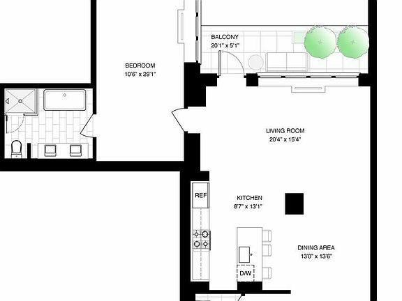 2nd image of 360 Furman St APT 1120