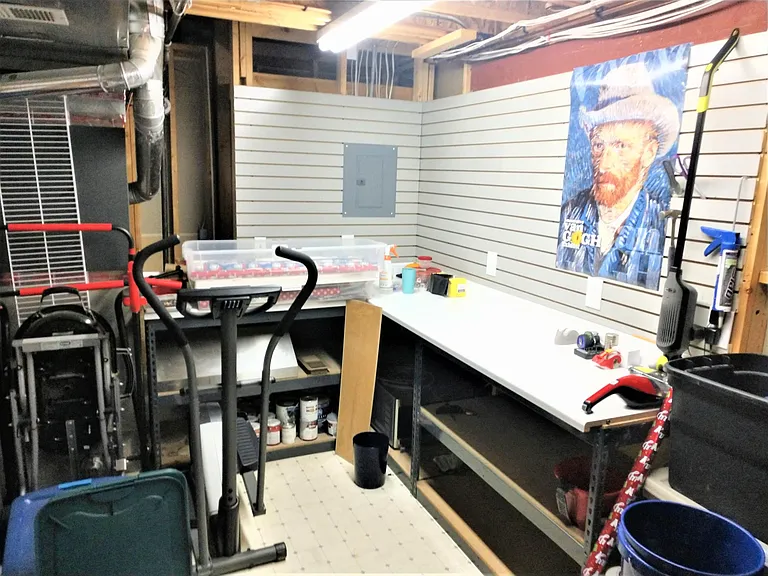 basement storage/work room