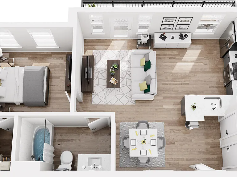 1A7R - Phase 1 Renovated floor plan The Boulevard (SC)