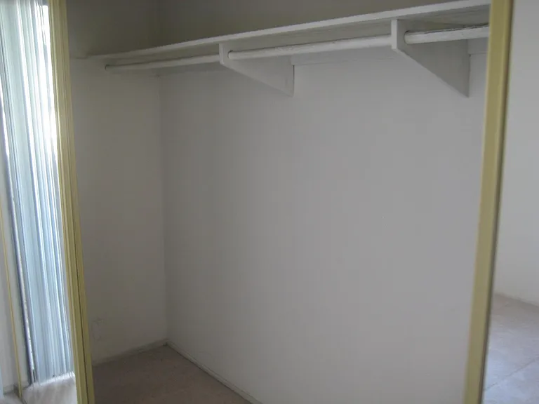 Closet in master bedroom